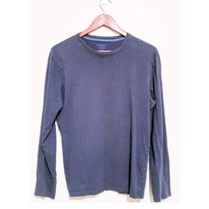 Banana Republic Fitted Blue Crewneck Pullover